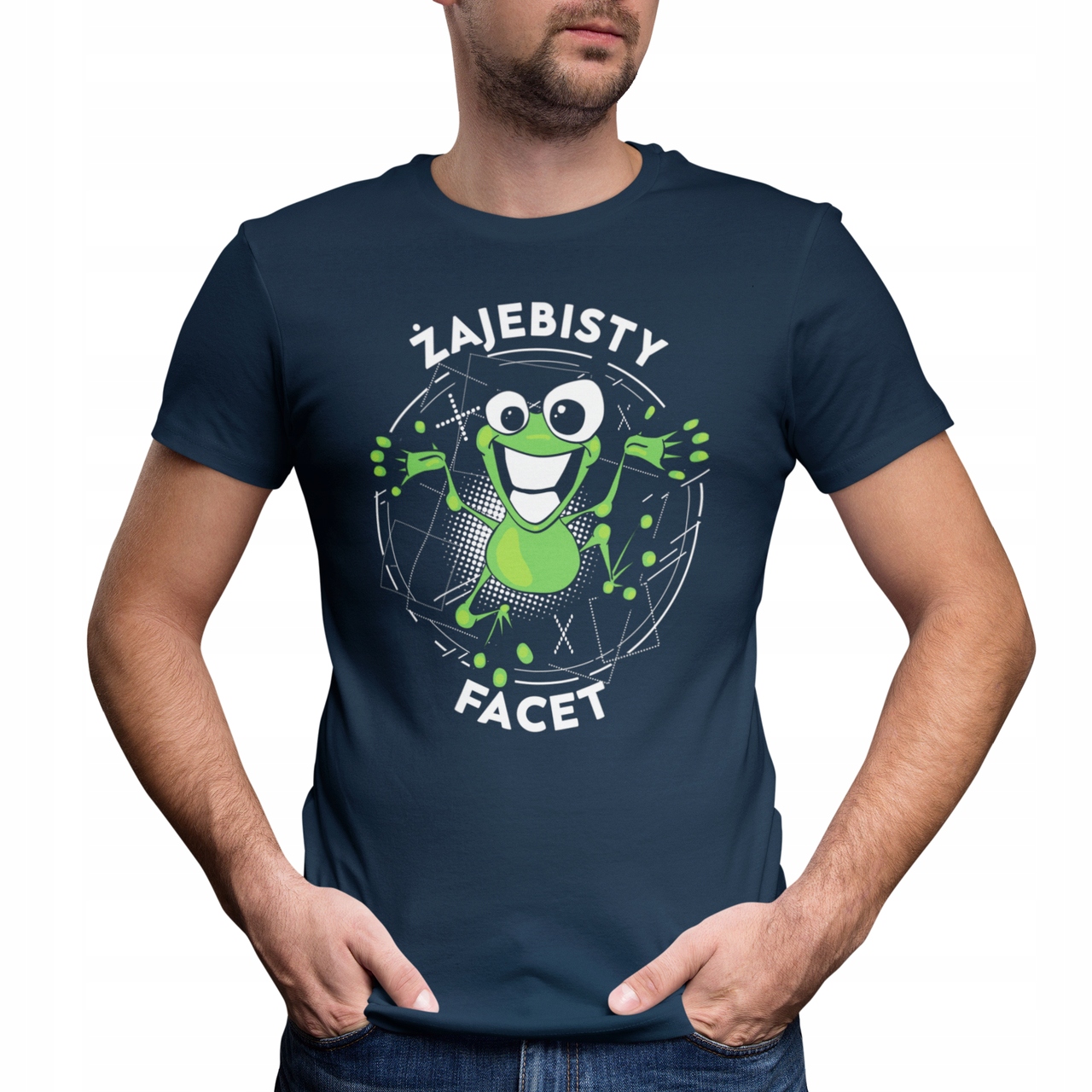 

T-shirt Koszulka Męska Żajebisty Facet On Niego