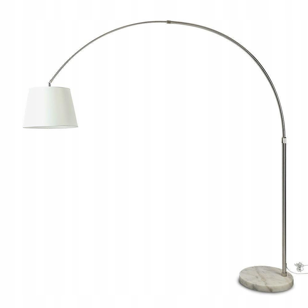 V-tac Stojacia oblúková lampa E27 Slonová kosť 192x196 cm 60 W IP20