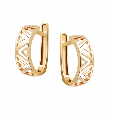 Złote Kolczyki Angielskie Zapięcie JX19745 Verona Jewellery