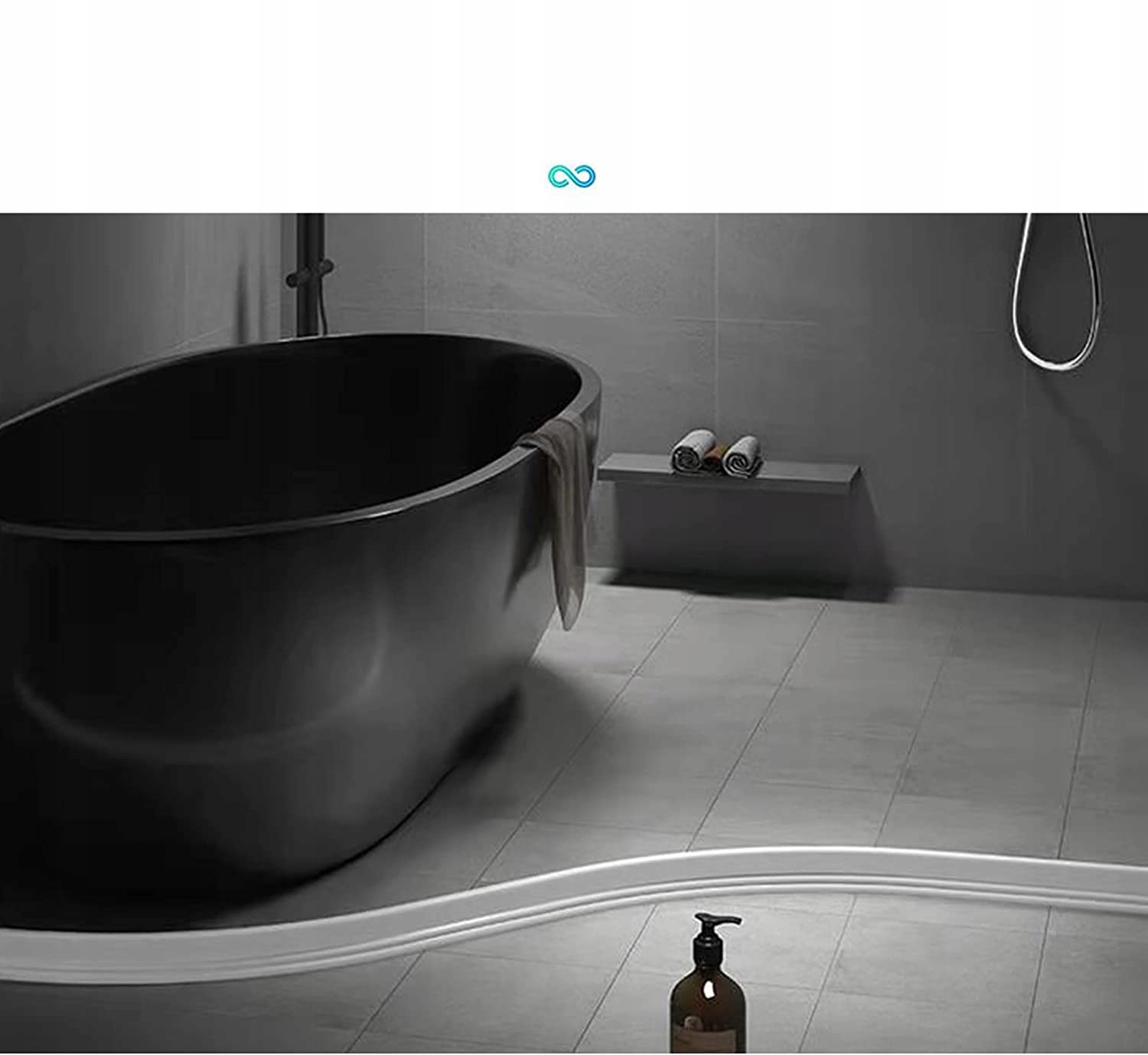 PRÓG PRYSZNICOWY BARIERA 2M SAMOPRZYLEPNA DO WODNA Marka inna