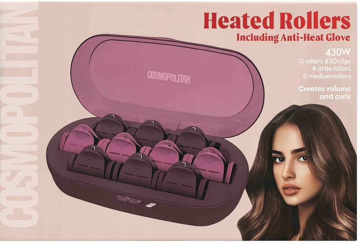 Termické válečky na vlasy Cosmopolitan jako dárek pro ženy Mikuláš