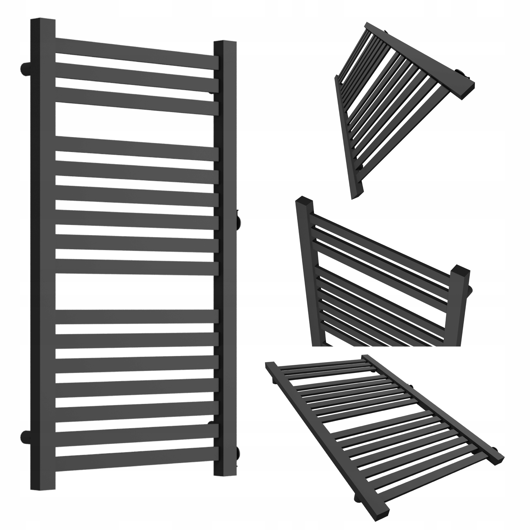 Koupelnový radiátor MultiPRO 1150x440 Černý Mat