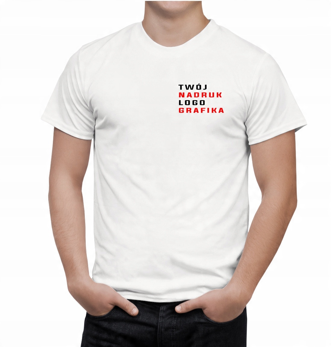 

Koszulka Koszulki Z Własnym Nadrukiem Napisem Logo