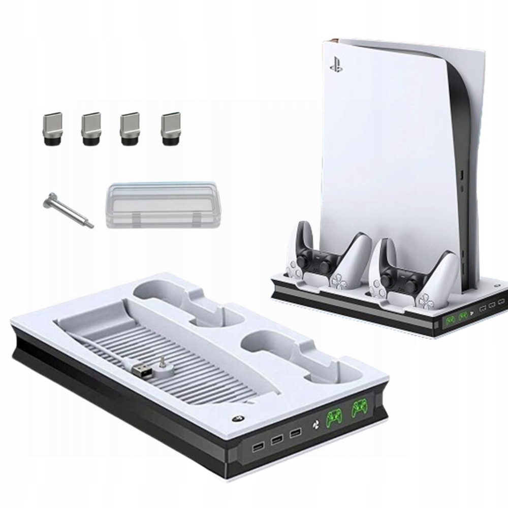 Stacja Wielofunkcyjna Do PS5 Chłodząca Ładująca