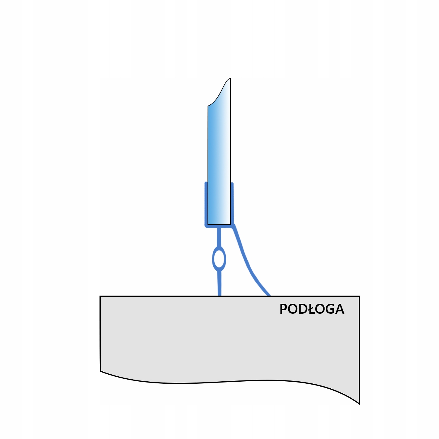 1M USZCZELKA SILIKONOWA ZGARNIAJĄCA DO DRZWI KABINY PRYSZNICOWEJ 6 7 8 MM Marka Sannit