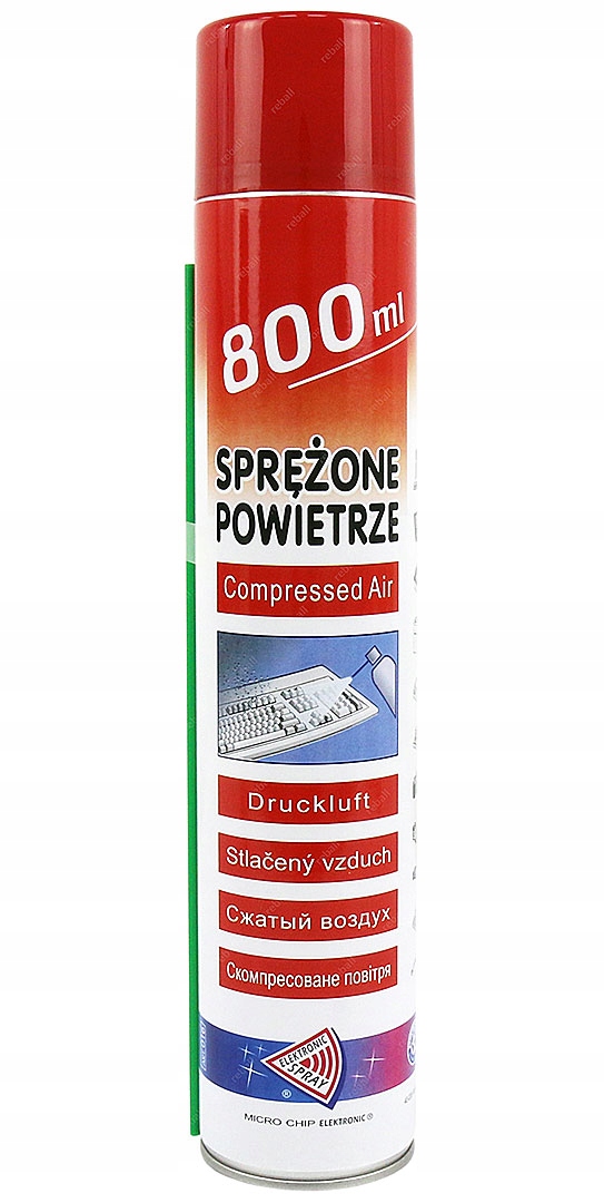 Sprężone Powietrze W Sprayu Do Czyszczenia Komputera Z Rurką Wydajne 800ml