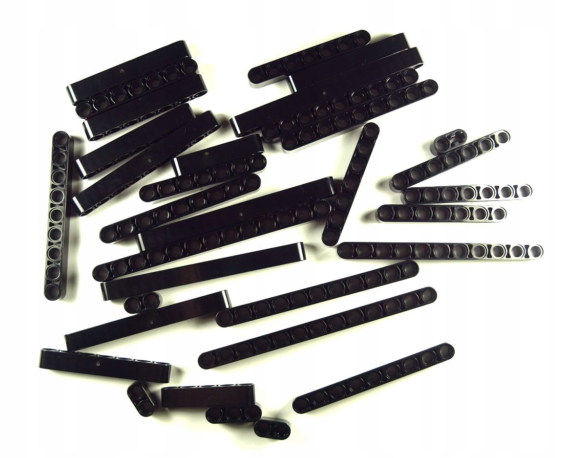 

Belki Proste różne 33szt. Czarne Lego Technic