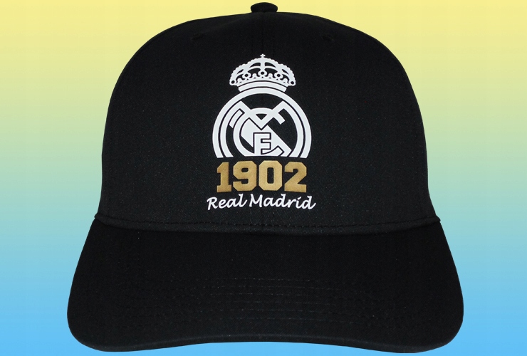 CZAPKA Z DASZKIEM REAL MADRYT MĘSKA 1902 BLACK Rozmiar uniwersalny