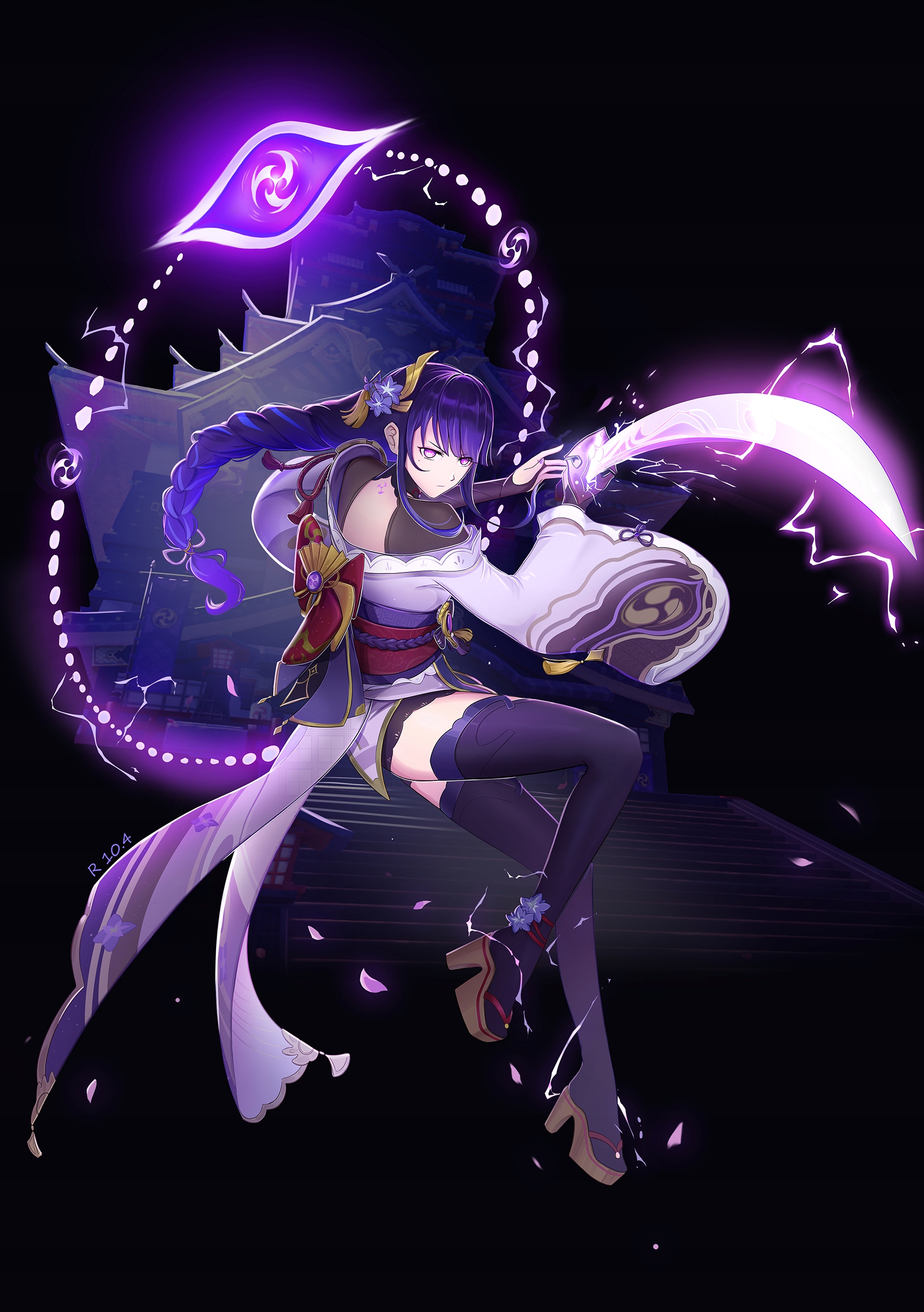 

Plakat A3 Genshin Impact Raiden Shogun (Ei, Baal)