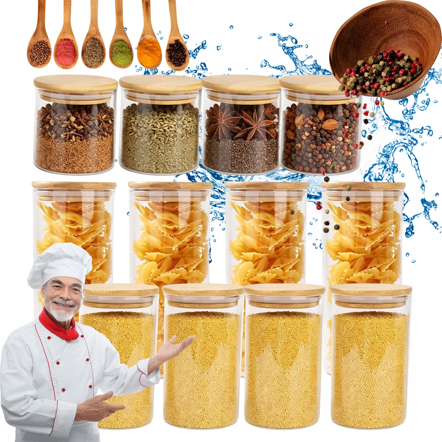 Zavařovací Sklenice S Silikonovým Těsněním Zabraňuje Plísním Bylin Mouky A Různých Koření