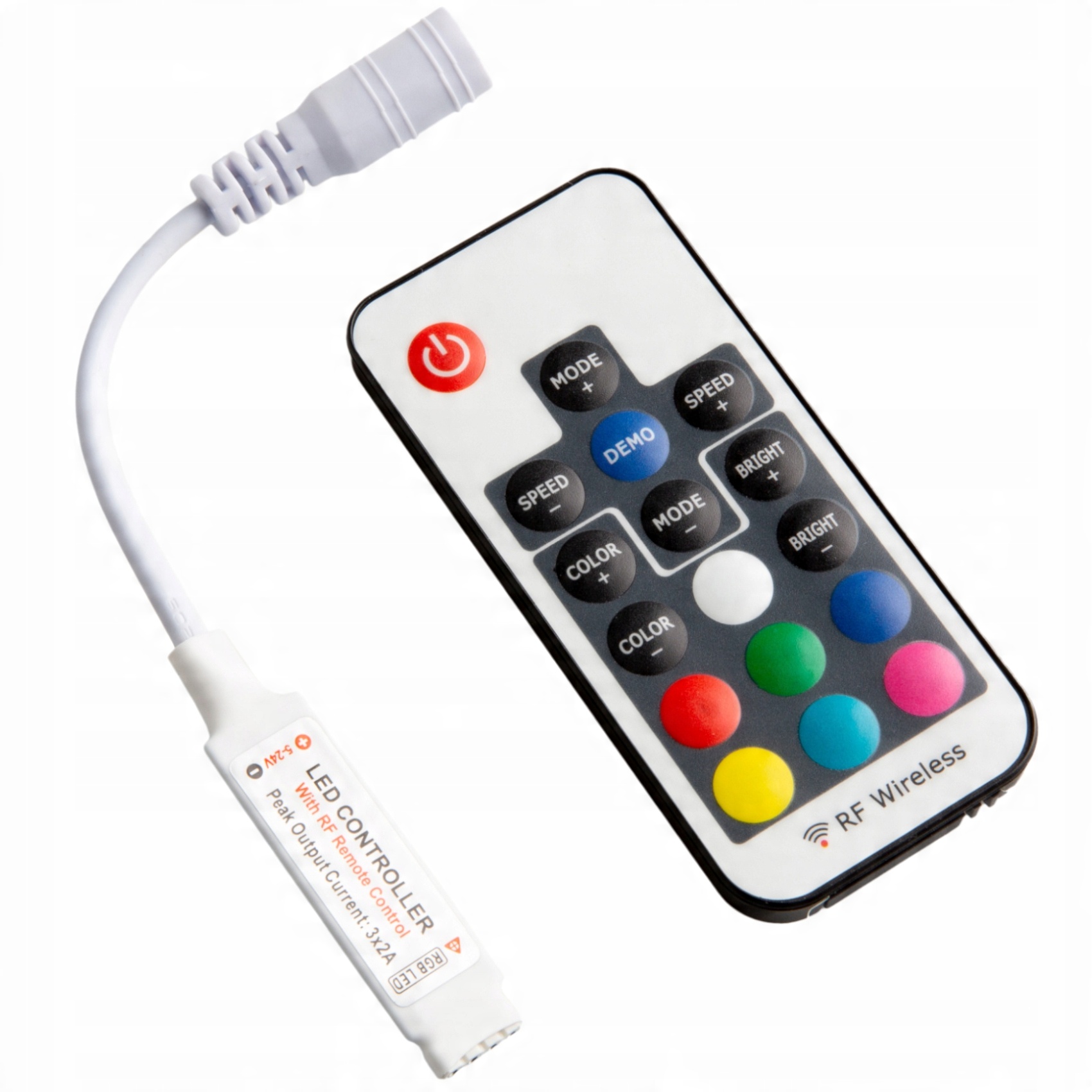 

Sterownik Pilot Do Taśm Led Rgb Rf Radiowy 12V