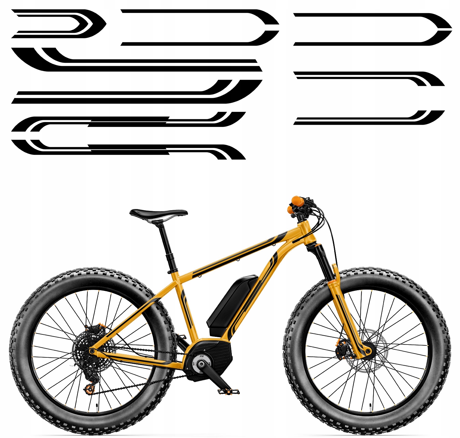 Sada univerzálních Nálepek na kolo Tvary