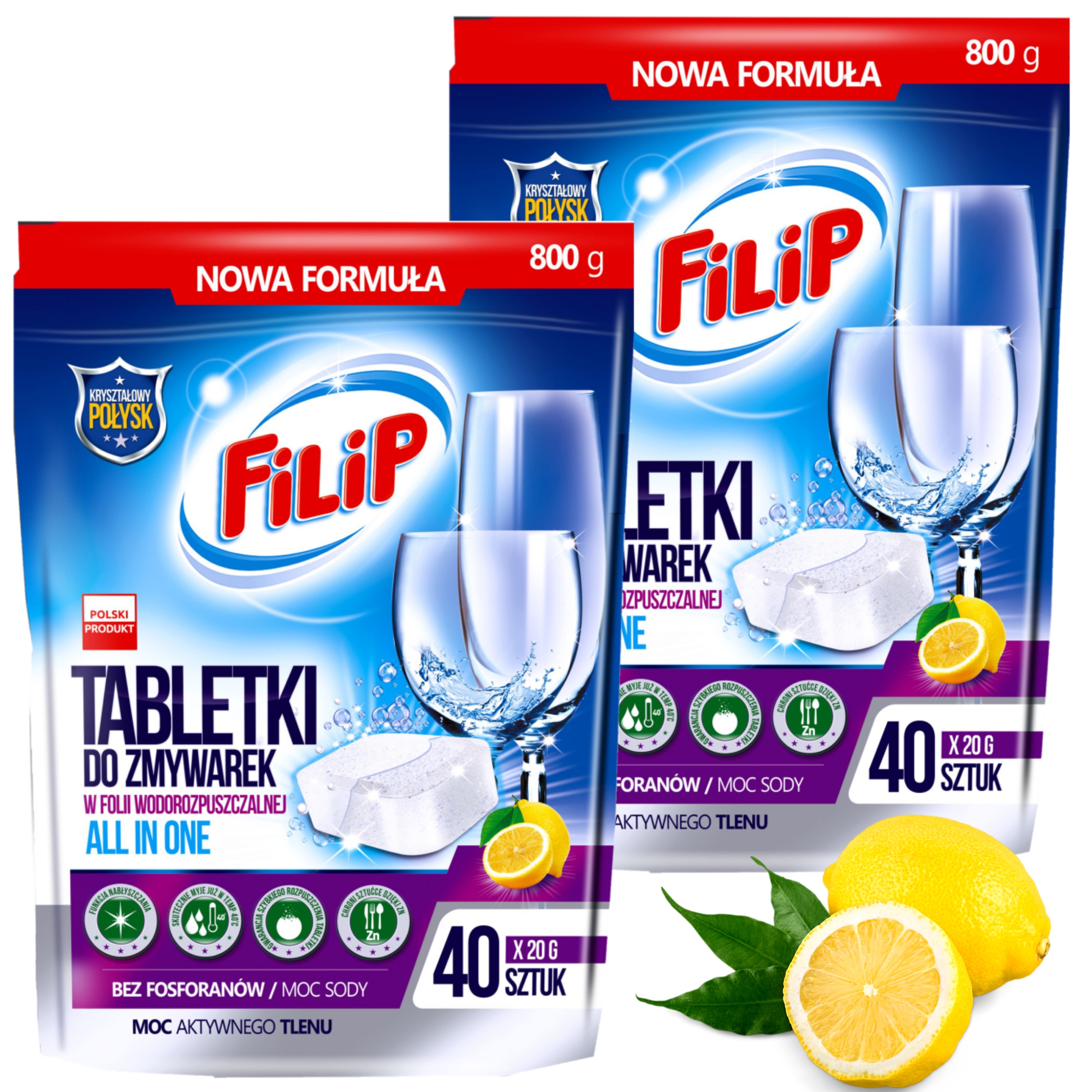 

Filip Tabletki do Zmywarek bez Fosforanów 80 szt