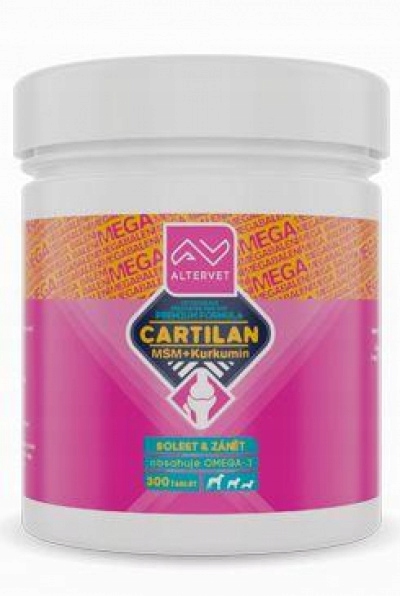 Levně Cartilan Msm+kurkumin 300tbl Altervet