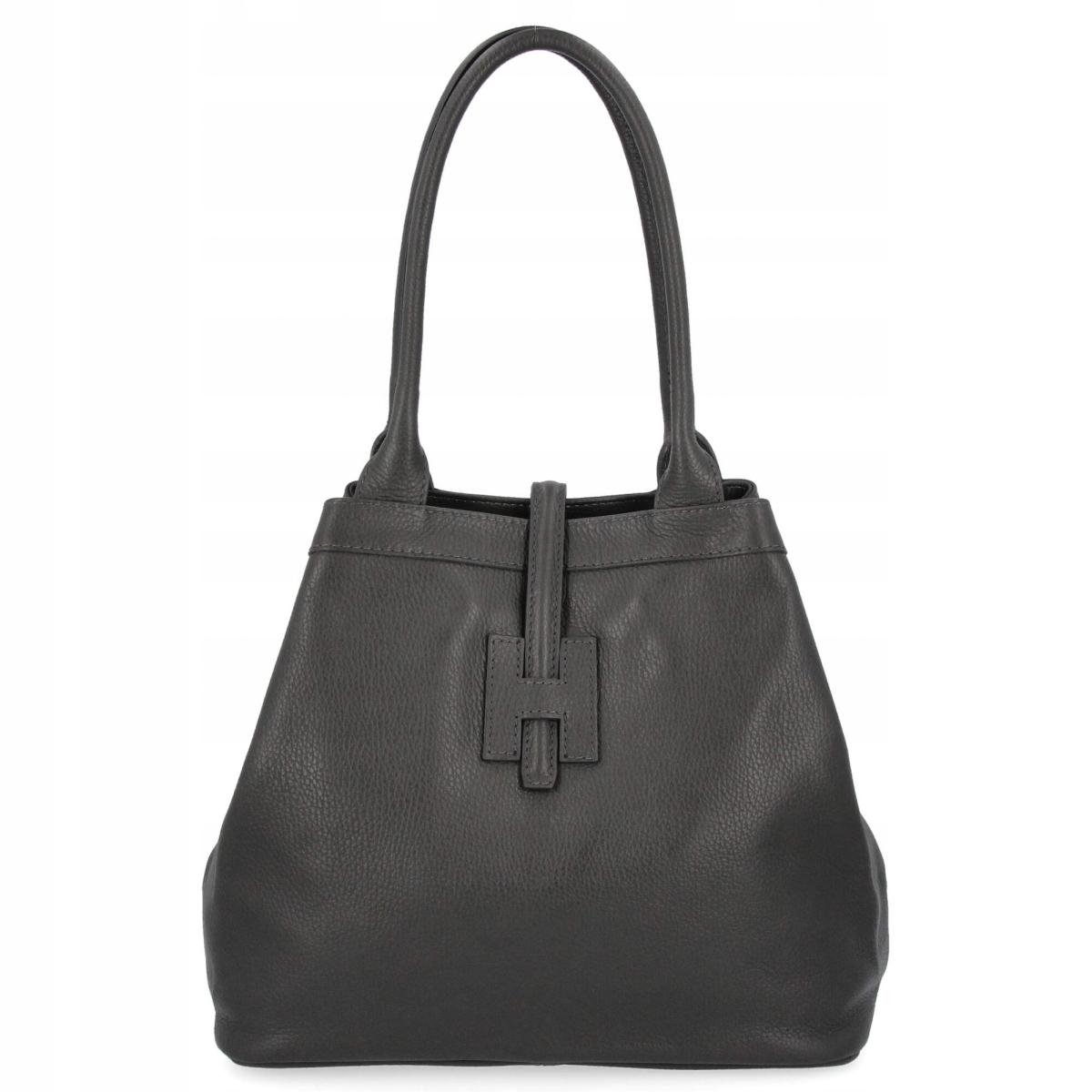 Kožená kabelka Shopper Bag 208S Šedá