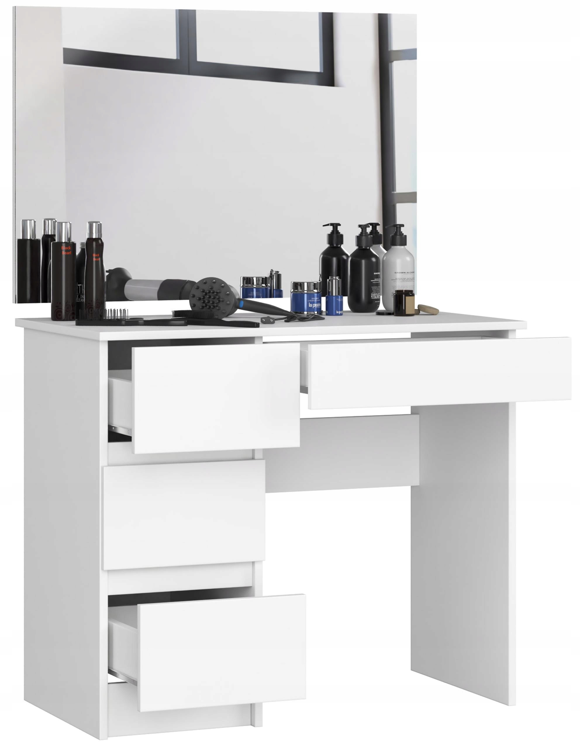 Kozmetická toaletka 90 cm biela ľavá T-6/SL 90x60 Akd