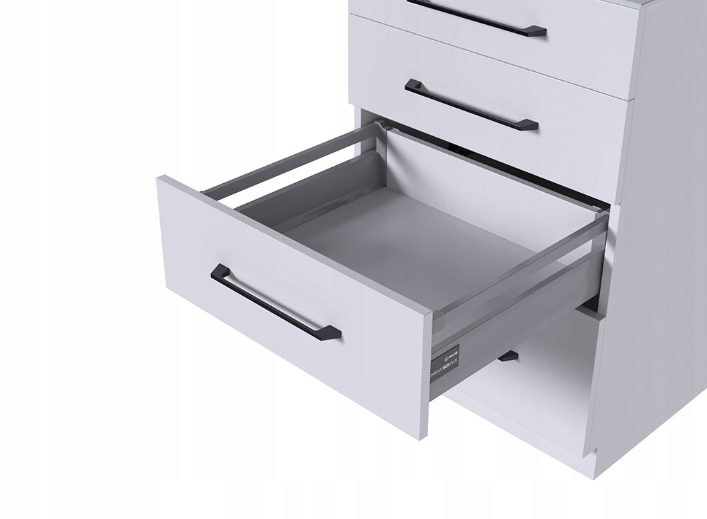 Szuflada Rejs Comfort Box Plus Szara Średnia H135 L400 MM 35KG Cichy Domyk