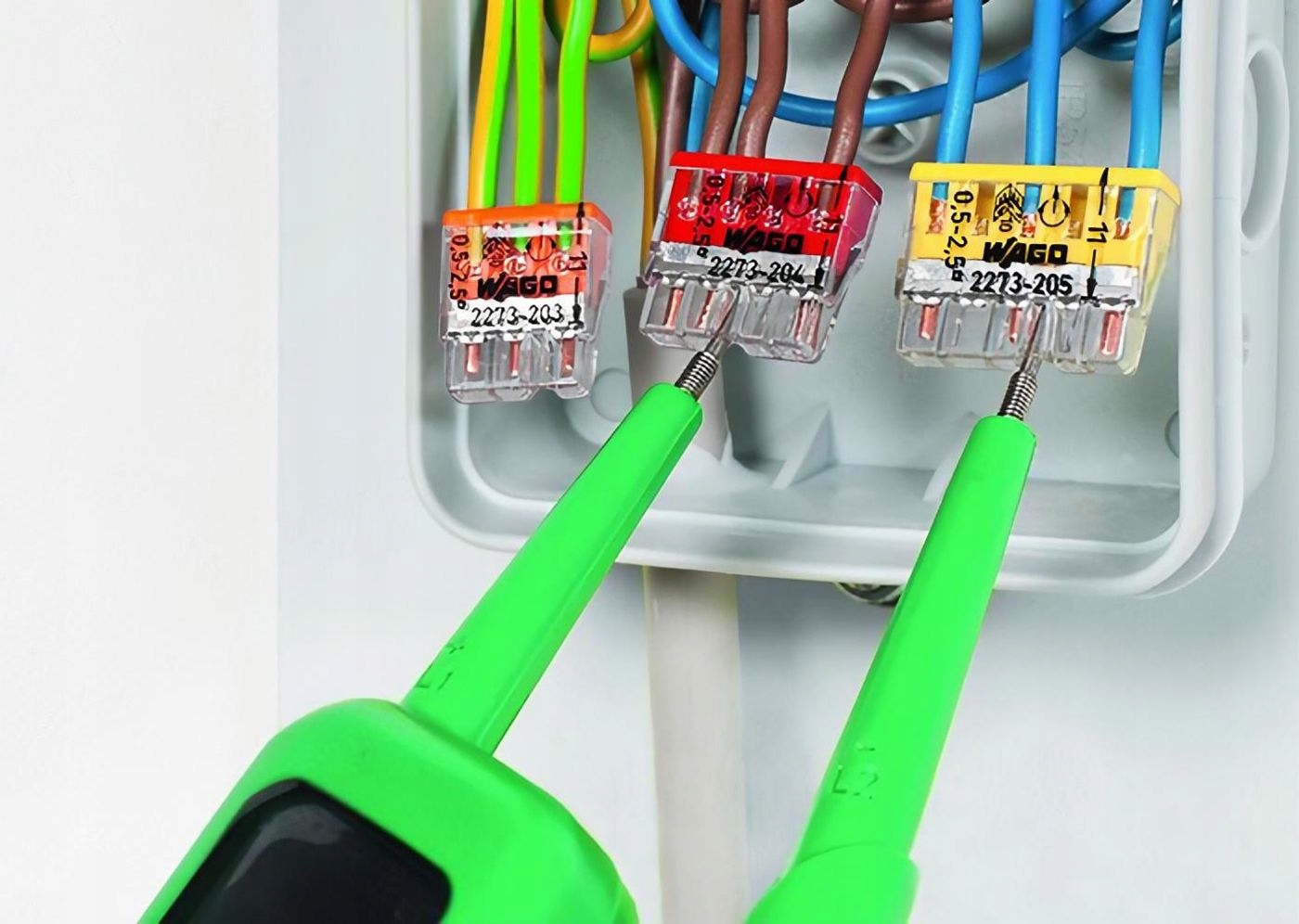 10x Szybkozłączka drut 3x0,5-2,5mm2 WAGO 2273-203 Marka bez marki