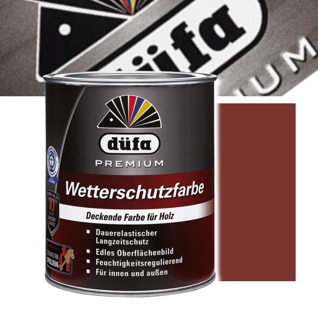 FARBA DUFA WETTERSCHUTZFARBE CZERWIEŃ SZWEDZKA 2,5L (4006415021292 ...