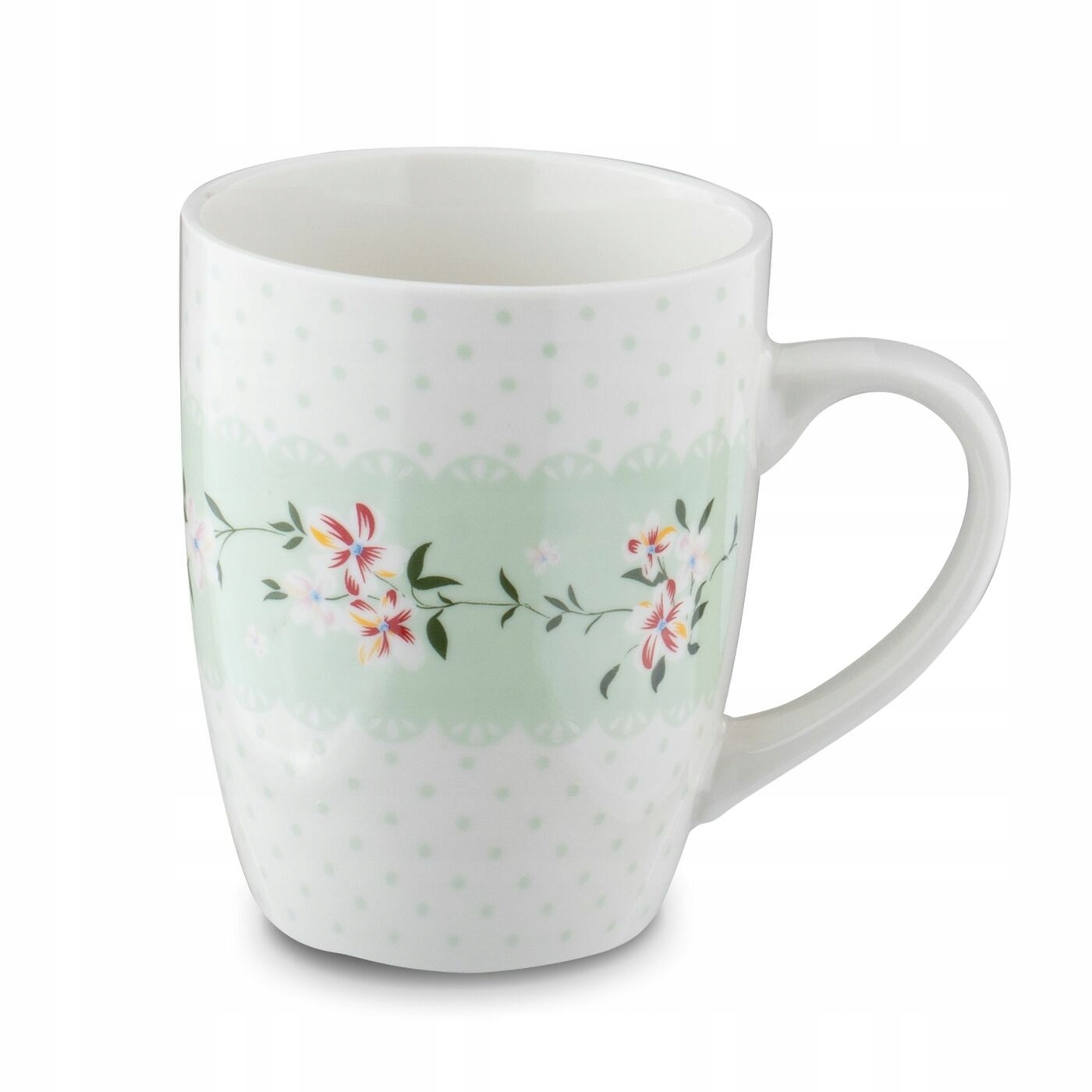 

Subtelny Kubek Porcelanowy na kawę herbatę Kwiaty