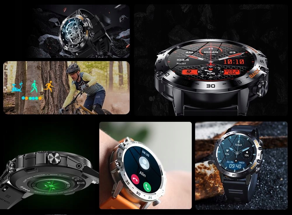 Smartwatch Gravity GT9-5 Pojemność akumulatora 400 mAh
