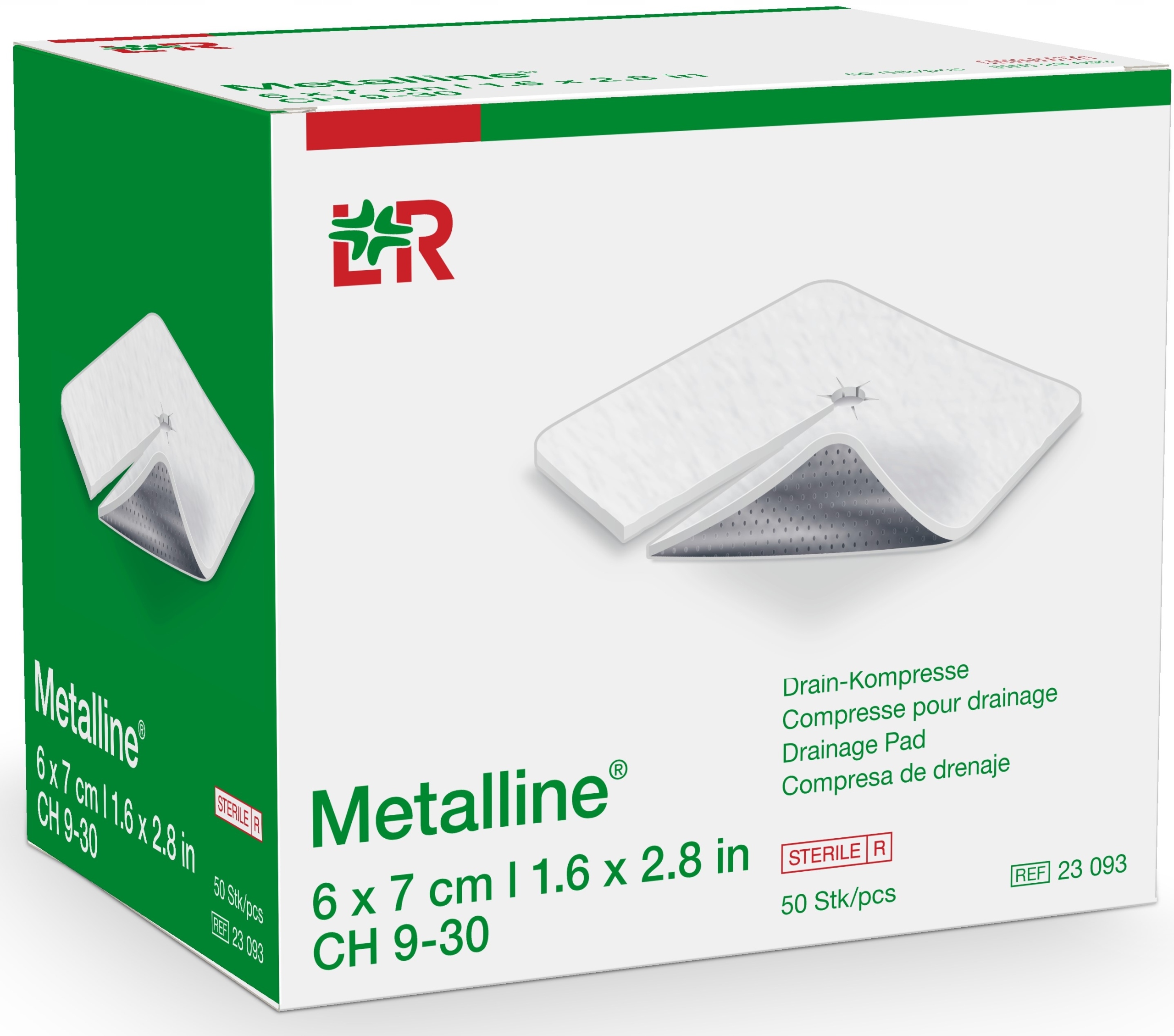 

L&r Metalline kompres do drenażu 6x7cm 50szt.