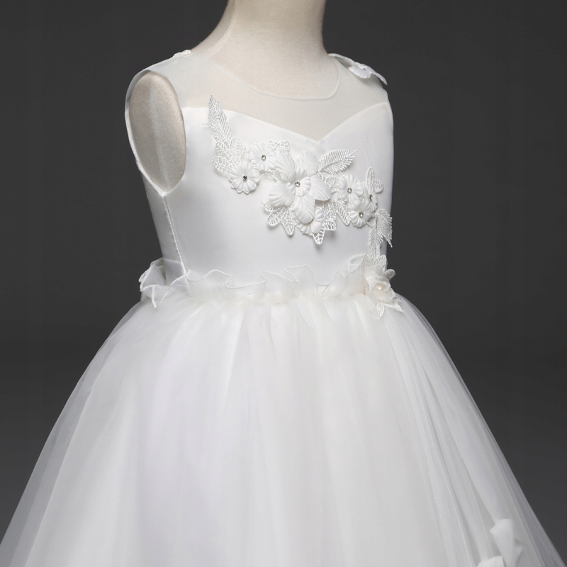 AMANDA PRZEPIEKNA SUKNIA KOMUNIJNA 140/146 Rozmiar 140