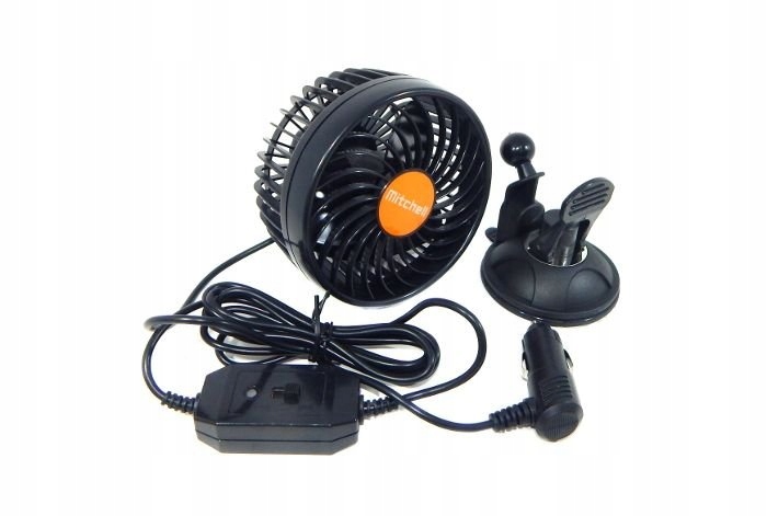 WIATRACZEK SAMOCHODOWY WENTYLATOR WIATRAK na 24V