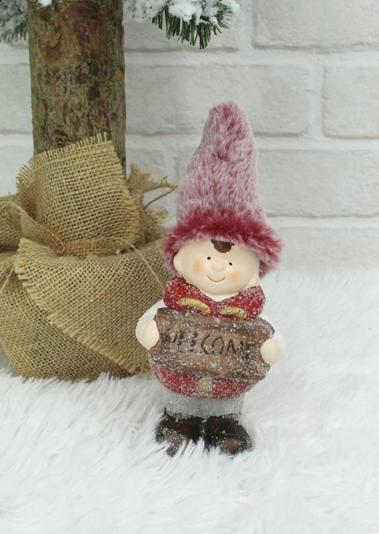 

Figurka ceramiczna Dziecko Z Tabliczką 8x20x6 cm