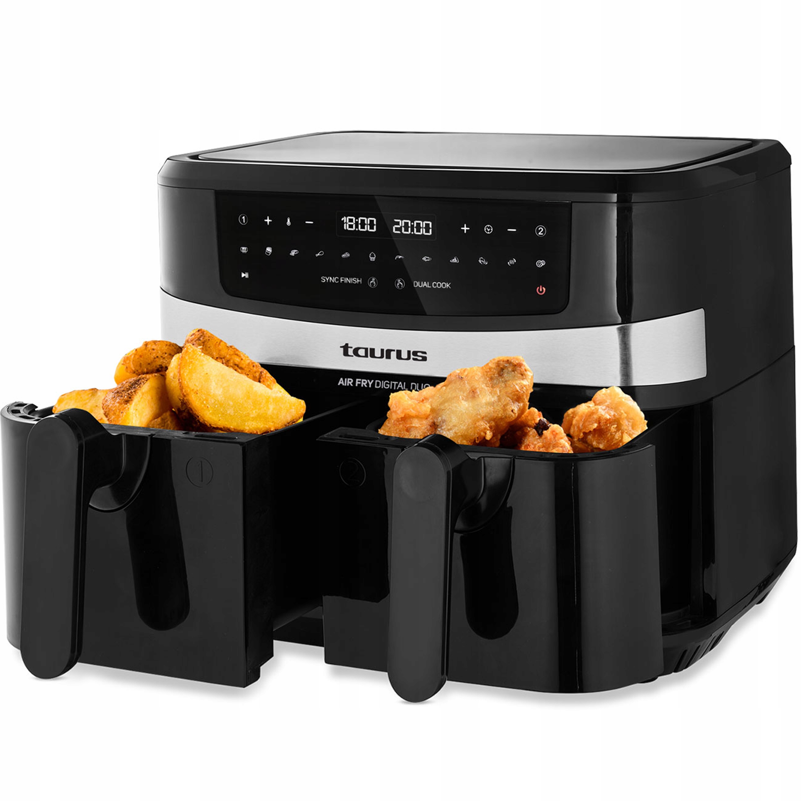 Fritéza Beztuková Fritéza Air Fryer Taurus Digital Duo 2600W