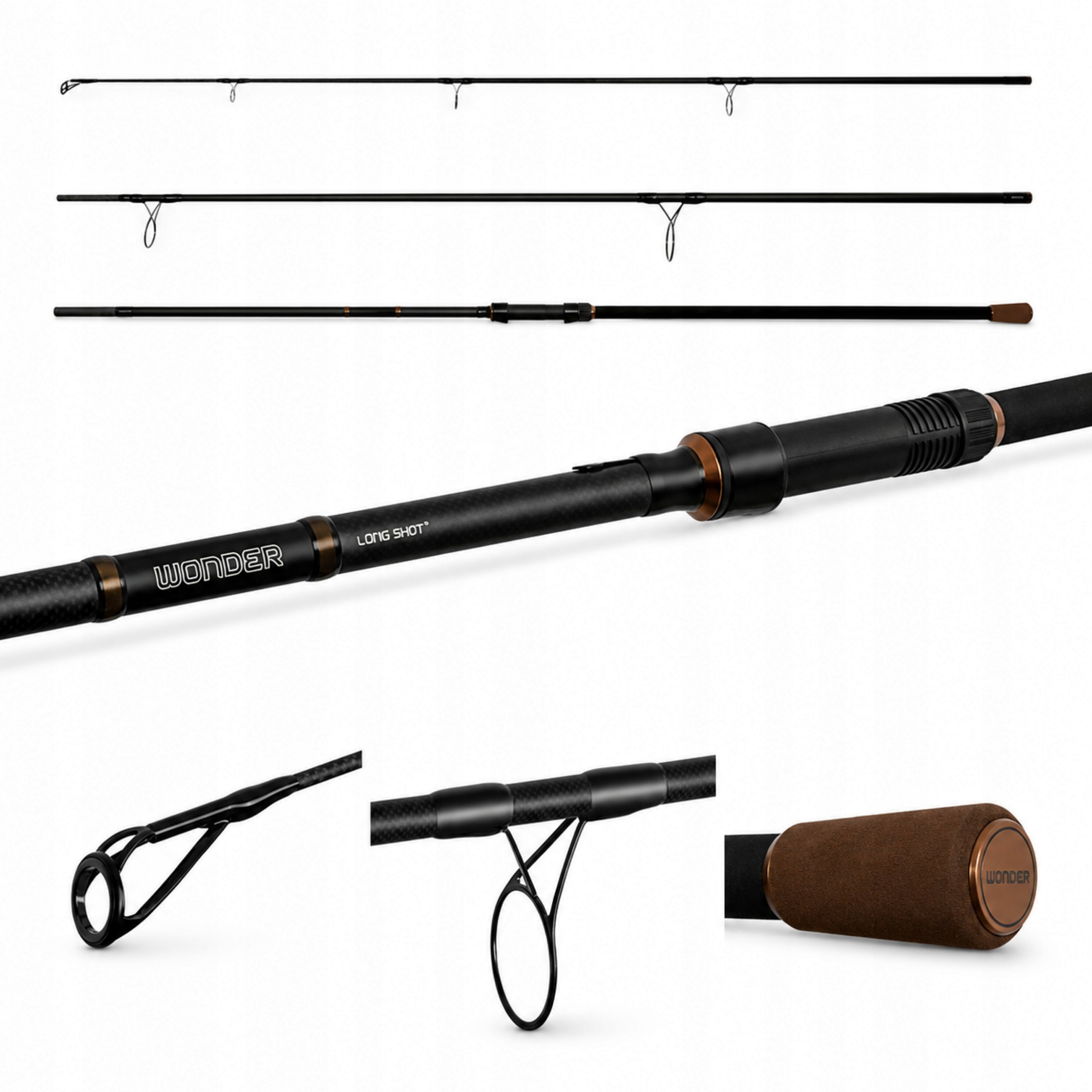 Wędka Karpiowa Delphin Wonder Ls+ 3,60 m 3,5 lb 3 składy 50 mm