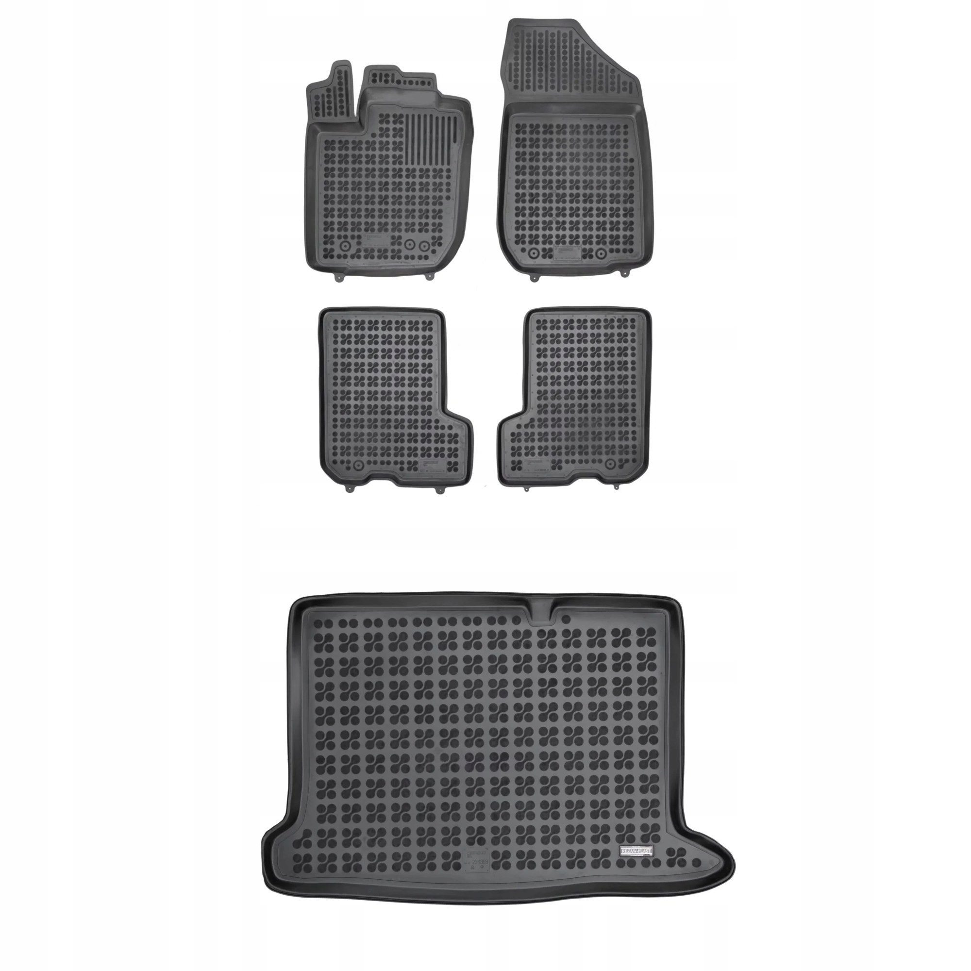 Gumová sada kobercov a rohoží Dacia Sandero II 2012-2020 Stepway, 4x4 Awd