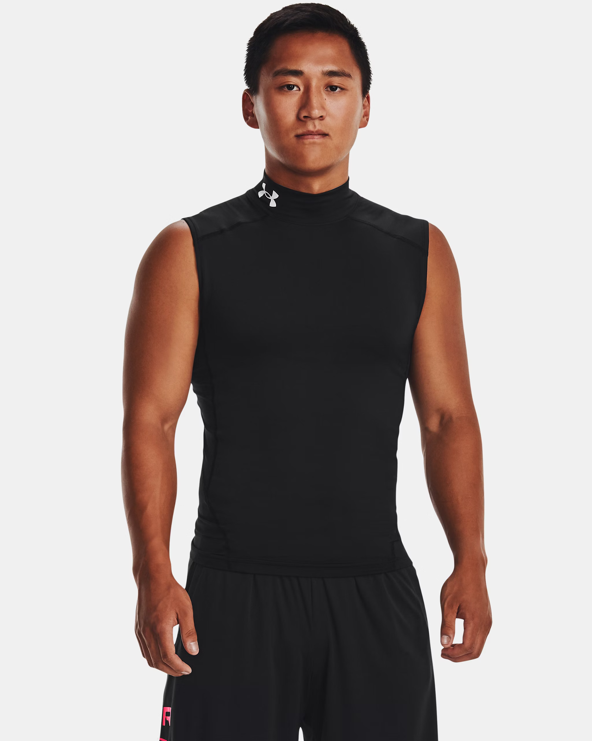 Pánské Kompresní Tričko Bez Rukávů Heatgear Černé Under Armour