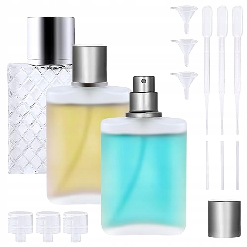 3 Kusy Rozprašovačů Na Parfémy 50 ML Přenosný kovový Diy ruční práce