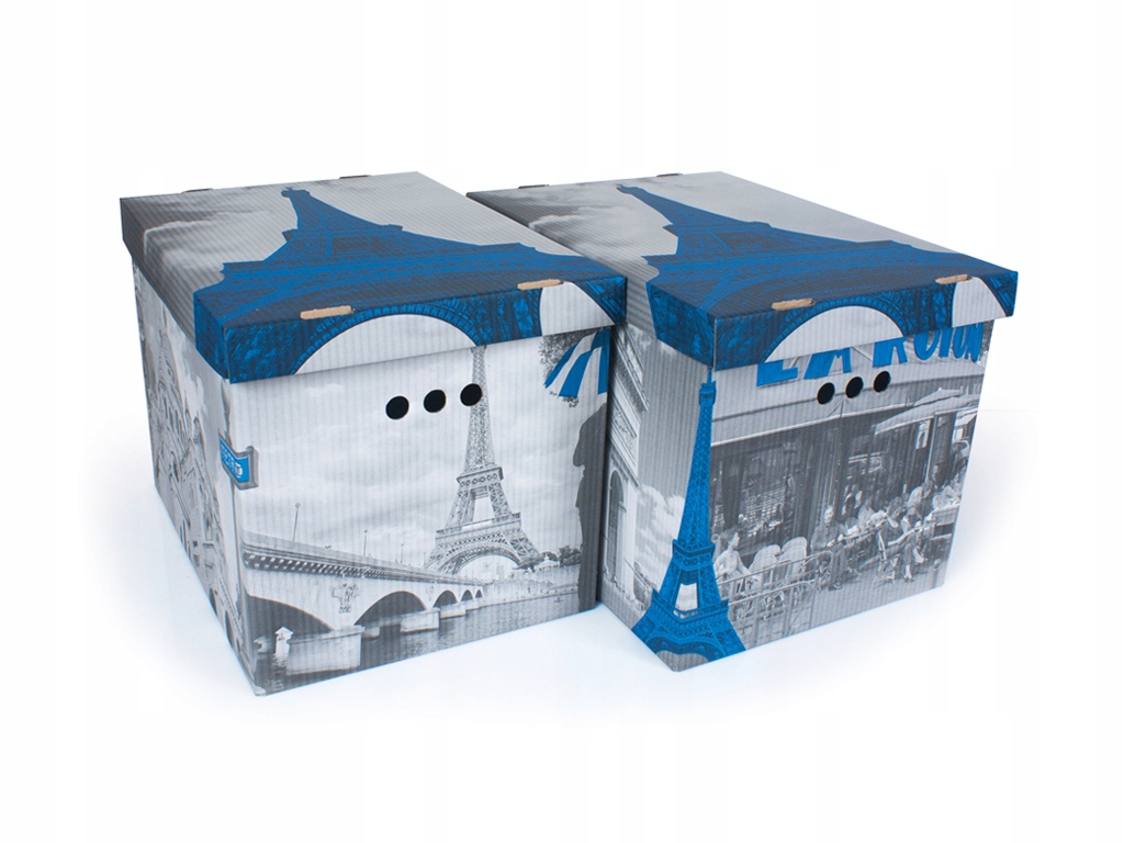 

Pudełko Użytkowe Karton Pudełka 2 Szt XL Paryż