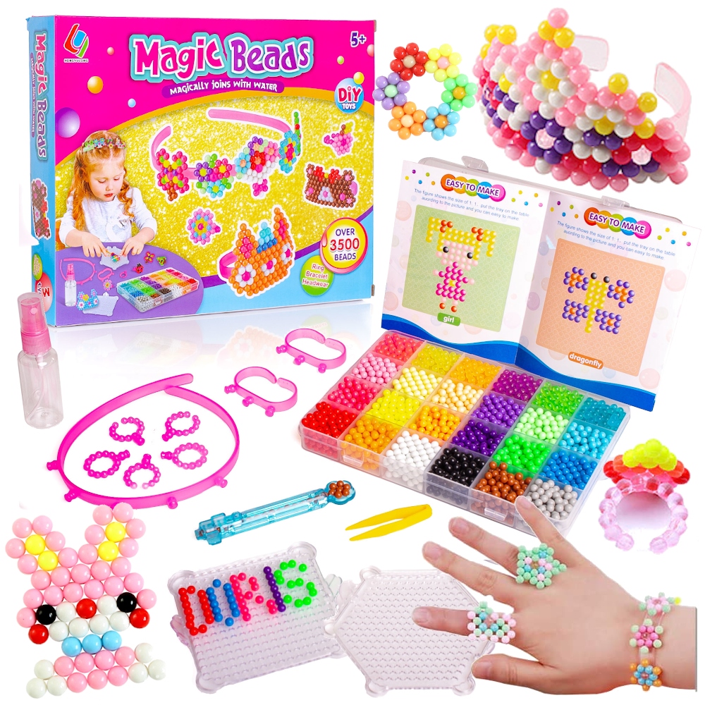 

Koraliki Wodne do biżuterii ozdób Beads 3500 el.