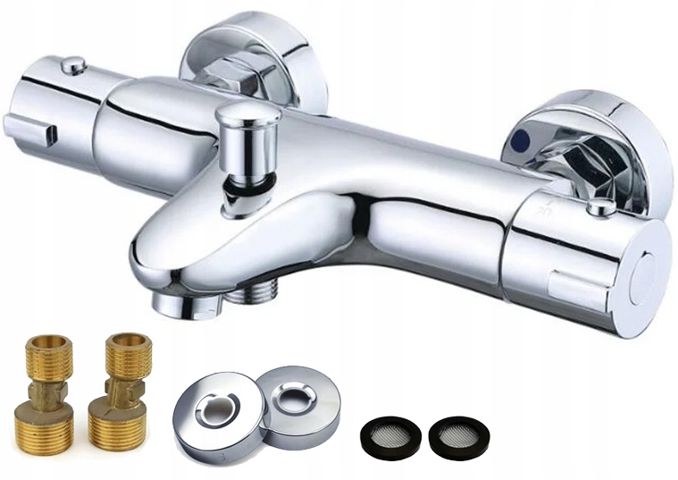 Termostatická Vaňová Batéria S Kúpeľňovým Sprchovým Výtokom