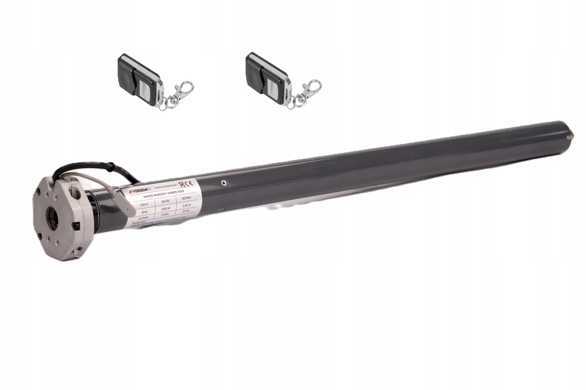 Silnik radiowy do bram rolowanych 45RMS, 40 Nm, 15 obr./min z radiem, Ysh