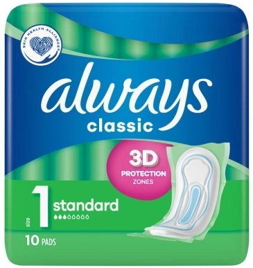 

Always Classic Podpaski bez Skrzydełek 10 szt
