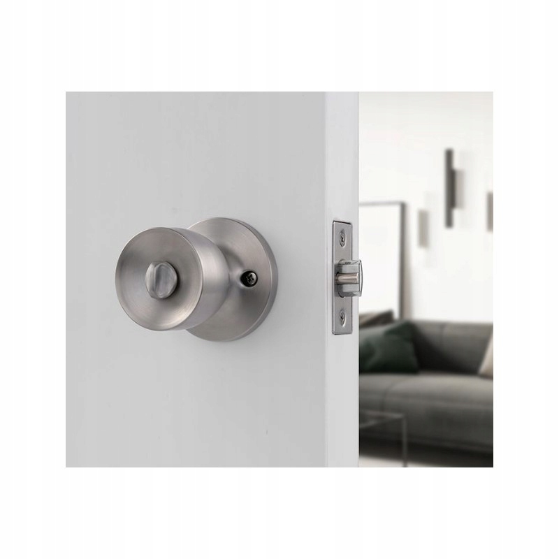 GAŁKA OBROTOWA DO DRZWI Z ZAMKIEM SATYNA Kod producenta GTS002