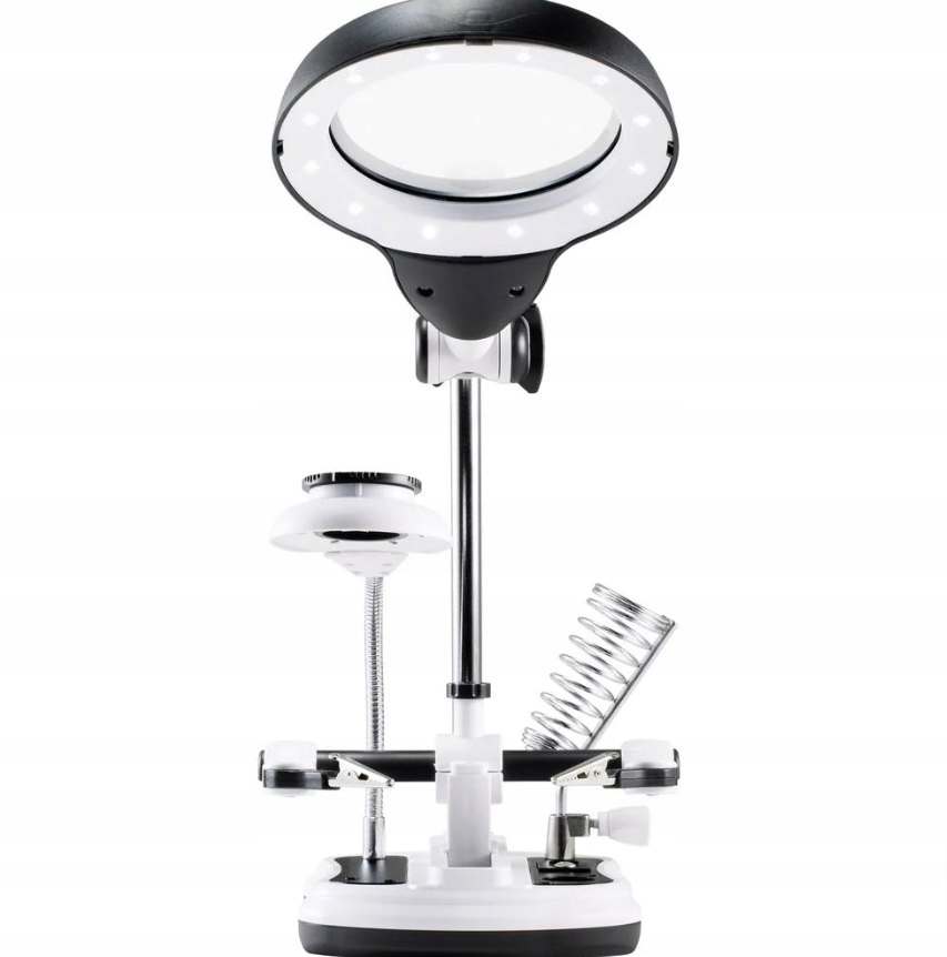 Lupa z oświetleniem LED TOOLCRAFT WLL-108 do 10x