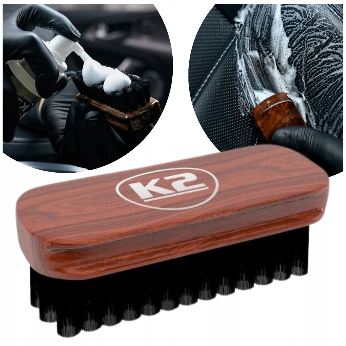 K2 Szczotka Do Czyszczenia Mycia Skóry Tapicerki Butów Pomników Nagrobków