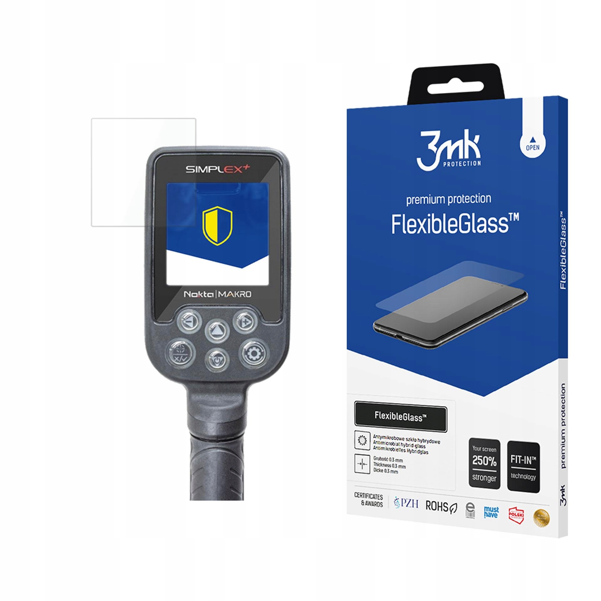 Szkło hybrydowe 3mk Flex na Nokta Makro Simplexplus(screenplusframe)
