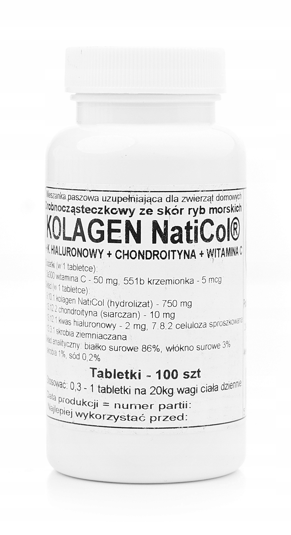 Levně Kolagen kyselina hyaluronová vitamín C Podkowa 100k