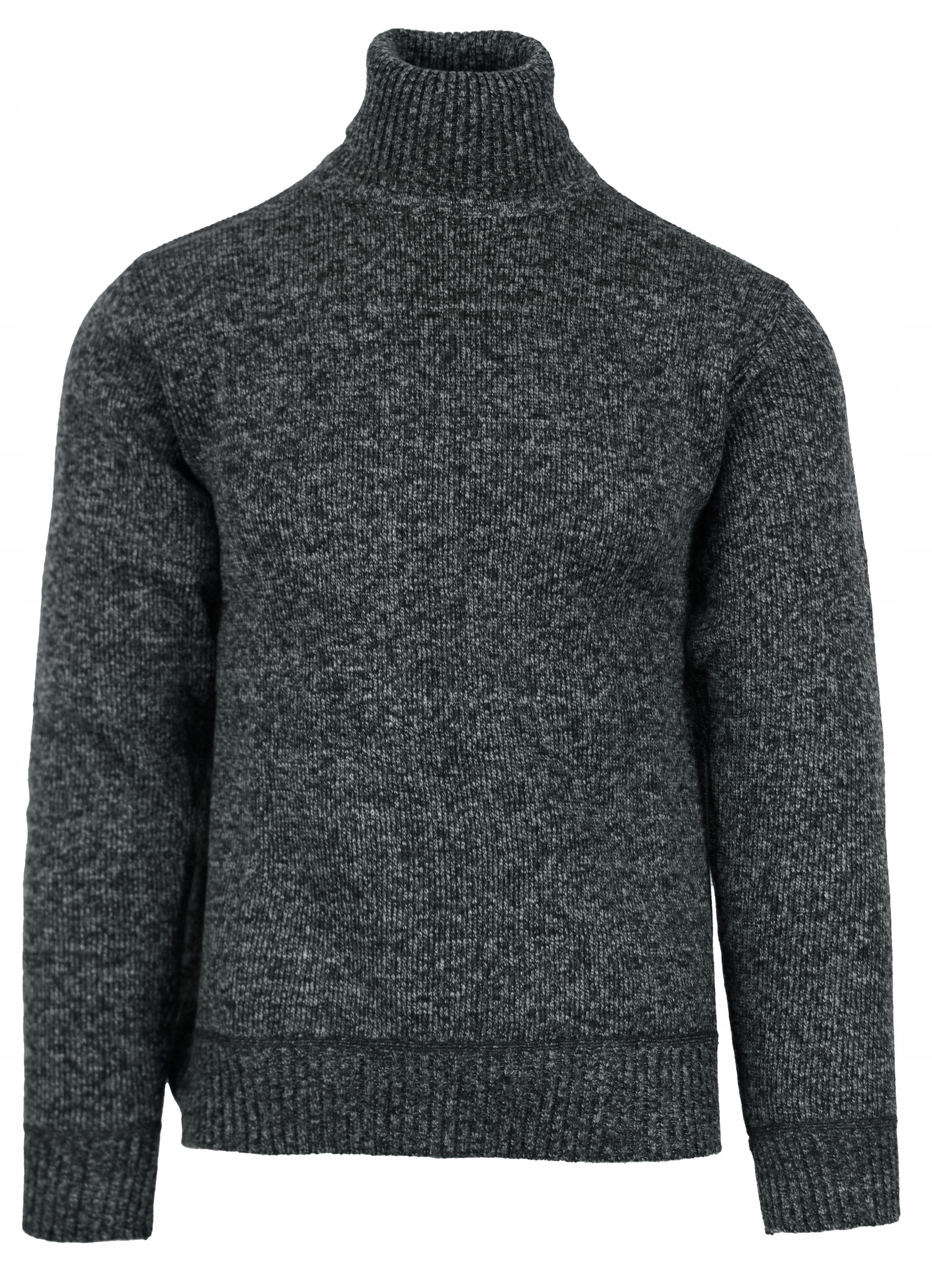 

Sweter Męski Golf Szary Ocieplany Polar Ciepły 2XL