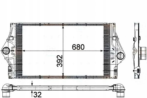 BEHR HELLA INTERCOOLER RENAULT ESPACE IV 2.2 DCI ( Producent części Behr Hella Service