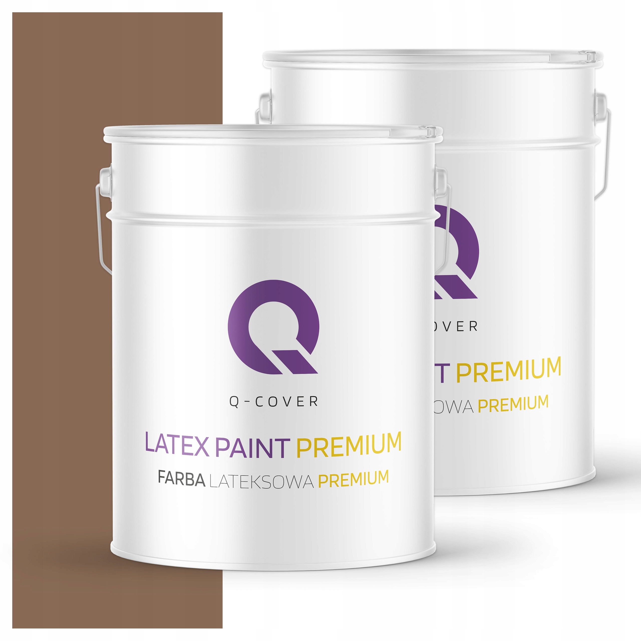 Farba odolná voči škvrnám Umývateľná na steny stropov 10L Hlboká matná Hnedá tmavá