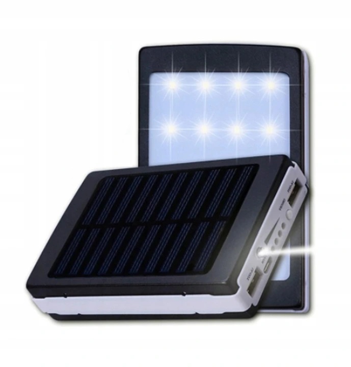 

Powerbank Mocny Solarny Uniwersalny Latarka Lampka