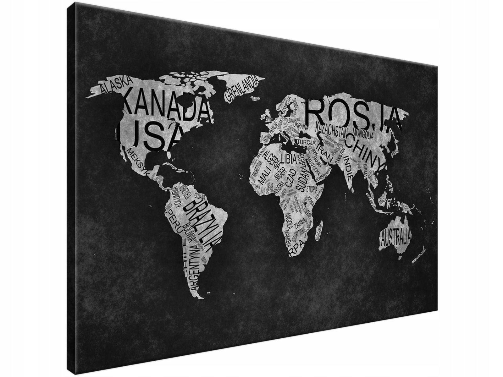 

Obraz drukowany World Map 90x60 polski