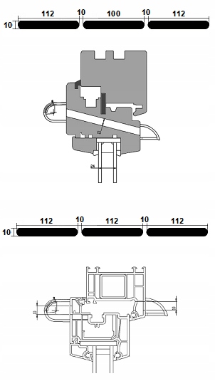 Nawiewniki do okna okien VT 501 CIEMNY BRĄZ Marka Ventec